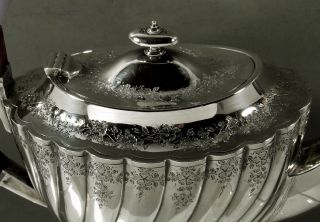 English Sterling Silver Tea Set 1894 Joseph Rodgers 5