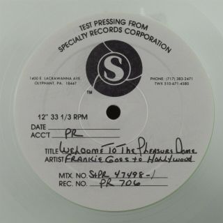 Frankie Goes To Hollywood Welcome To The Pleasure Dome 2x12 " Nm Test Pressing