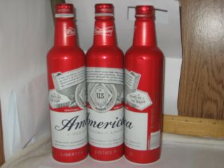 Budweiser " America " 16 Oz Aluminum Bottle Beer Can With Twist Top 502944