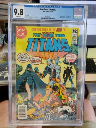 Teen Titans 2 - Cgc Grade 9.  8 - First Appearance Of Deathstroke