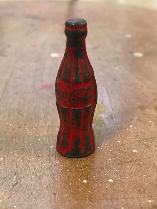 Vintage 1930s Diecast Mini Coca - Cola Bottle Pencil Sharpener