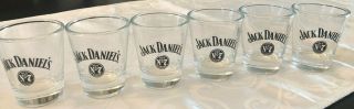 Set Of 6 Jack Daniels Shot Glasses Old No.  7 Brand