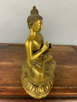17th/18th C.  Chinese Gilt Bronze Figure of Buddha 11