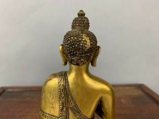 17th/18th C.  Chinese Gilt Bronze Figure of Buddha 5