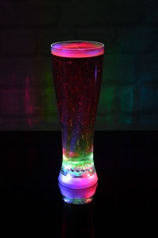 Light Up Led Beer Glass (pint) Strobing Party Cup Beaker Drinks Bbq Gift For Men
