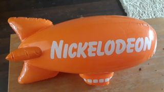 Inflatable Nickelodeon Blimp - Advertising Promo Pool Float Blow Up Orange Nick