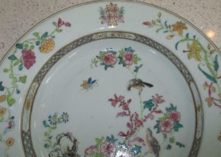18TH CENTURY CHINESE EXPORT PORCELAIN ARMORIAL HERALDIC CRESTED PLATE - QIANLONG 3