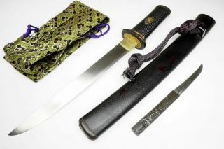 Jewelry - Like Fitting: Antique Japanese TANTO Dagger Samurai Katana Nihonto Sword 2