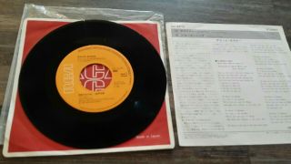 David Bowie Crystal Japan / Alabama Song (1980) Japanese 7 
