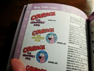 Vintage CN - Courage the Cowardly Dog Style Guide w/ Digital Assets - RARE 5