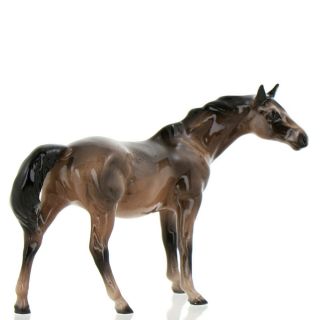Bay Thoroughbred Mare Miniature Horse Model Figurine Made By Hagen - Renaker Usa