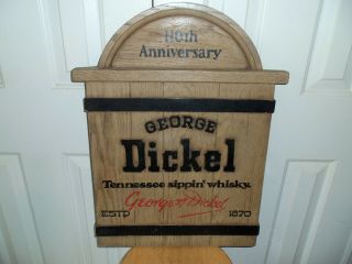Vintage George Dickel Tennessee Whisky 110 Th Anniversary Distillery Sign