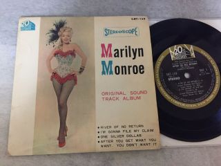 Marilyn Monroe River Of 7 " Ep Vinyl Record Japan Sjet - 159 F/s