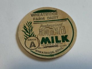 Wheatridge Farm Dairy Milk Bottle Cap - Wheatridge,  Co