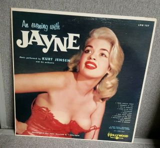 N Evening With Jayne Mansfield Kurt Jensen Lp 1958 Hollywood Mono