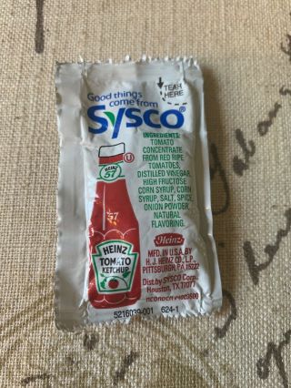 This Is A Limited Edition Sysco Heinz’s Ketchup Packet Colab It’s Very Rare