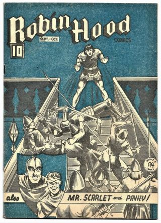 Robin Hood Comics Vol.  2,  10 (anglo - American,  Sept.  /oct,  1944) Canadian White
