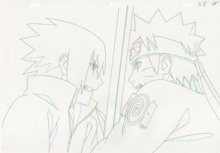 Naruto Shippuden Sasuke Genga Douga 13 (anime Art Production Sketch) Not Cel