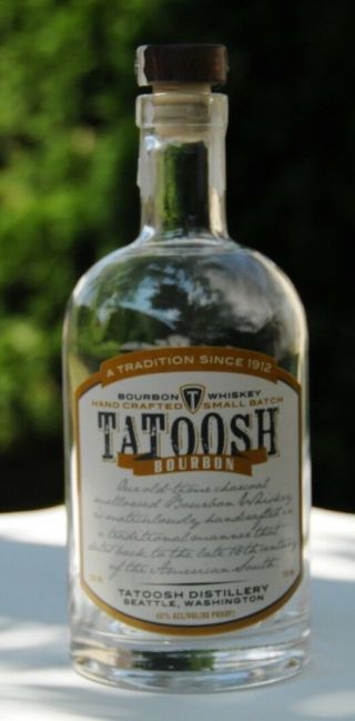 Tatoosh Hand Crafted Small Batch Bourbon Bottle 750 Ml With Stopper