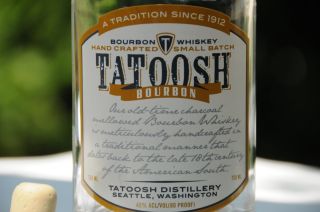 Tatoosh Hand Crafted Small Batch Bourbon bottle 750 ml with stopper 3