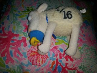 Serta Sheep 1/16 Baby With Pacifier Plush W/tags Knubby Curto Toy