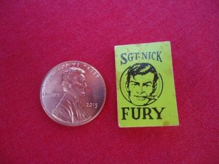 Green 1966 Sgt.  Nick Fury Marvel Mini Book