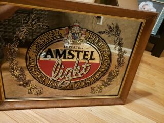 Vintage Amstel Light Bar Mirror 15x20