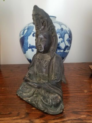 Antique Bronze Buddha Qing Dynasty Late 18th To Early 19th Century
