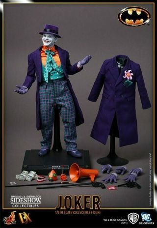 Hot Toys Dc Comics The Joker 1989 Batman Jack Nicholson Dx08 1/6 Scale Figure Le
