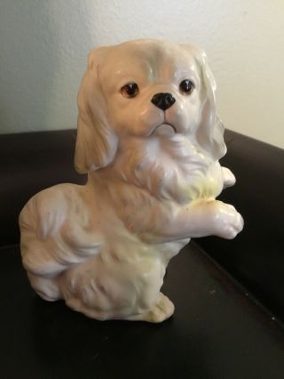 Vintage Ceramic Pekingese Dog Puppy Figurine Norleans Japan