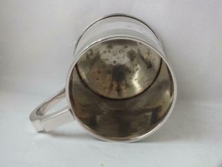 Antique George III Sterling Silver Pint Beer Mug/ Tankard 1811/ H 11 cm/ 305 g 10