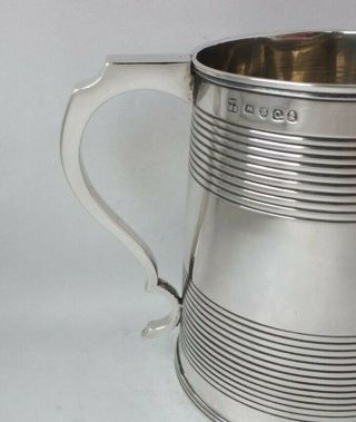 Antique George III Sterling Silver Pint Beer Mug/ Tankard 1811/ H 11 cm/ 305 g 11