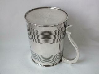 Antique George III Sterling Silver Pint Beer Mug/ Tankard 1811/ H 11 cm/ 305 g 7