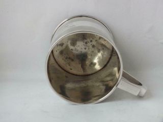 Antique George III Sterling Silver Pint Beer Mug/ Tankard 1811/ H 11 cm/ 305 g 9