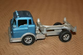 Vintage Hubley Ford Coe Log Truck Blue 1490