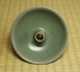 Chinese Song Dynasty Longquan Celadon Incense Stand / W 10.  3× H 5.  6[cm] Plate 6