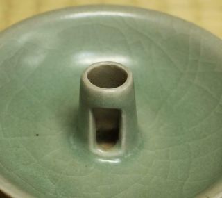 Chinese Song Dynasty Longquan Celadon Incense Stand / W 10.  3× H 5.  6[cm] Plate 7