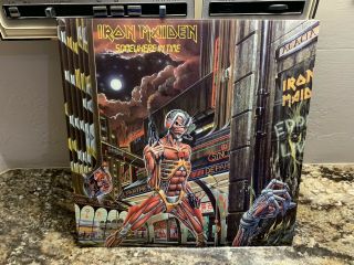Iron Maiden Orig Somewhere In Time Usa 1986 Z1 Matrix Dmm Lpteldec Vinyl Lp