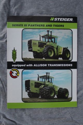 Steiger - Allison Series Iii Panther And Tiger 4wd Tractors Sales Brochur