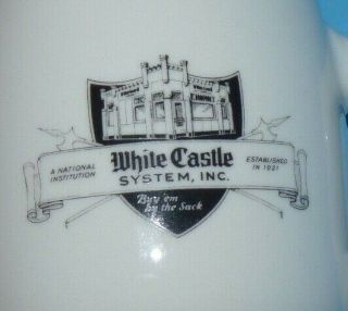 Vintage White Castle Hamburgers Restaurant Coffee Cup Mug