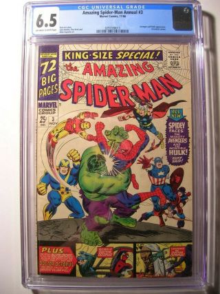 Spider - Man Annual 3,  Cgc 6.  5,  See Shipp.  Quotes For Mult.  Wins In Descr.