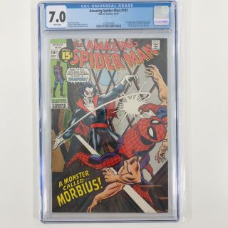 The Spider - Man (vol.  1) Issue 101 (1963 - 1998) Marvel 1st Morbius Cgc 7.  0