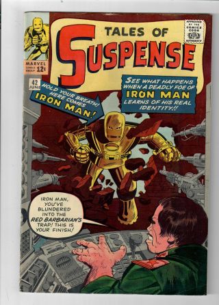 Tales Of Suspense 42 - Grade 7.  0 - Featuring Iron Man Kirby And Ditko Art