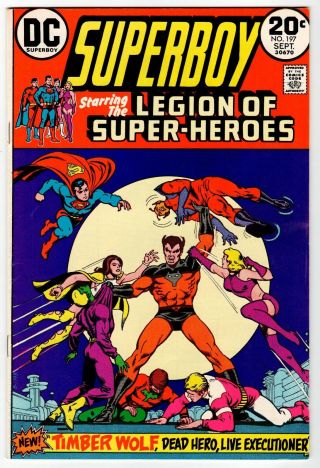 Superboy 197 - Cockrum Art - Cover Title Change - Vf Sept 1973 Vintage Dc Comic