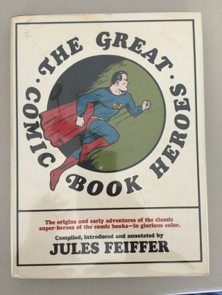 The Great Comic Book Heroes By Feiffer Batman Flash Captain America Wonder Woman