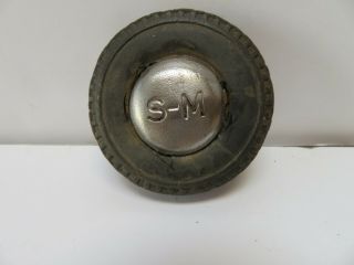 Vintage Smith Miller Smitty Toy Tire Solid Rubber With Steel Sm Hub 2 1/4 "