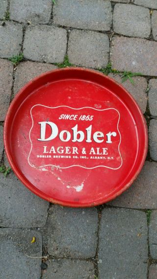 Vintage Dobler Lager And Ale Beer Tray Dobler Brewing Co Albany Ny