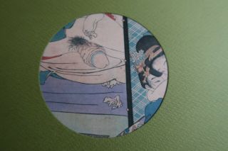 Rare shunga prints full set of 12 in wooden box Showa period 4
