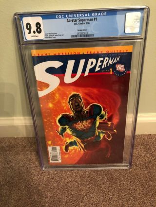 All - Star Superman 1 (2006) Neal Adams Variant Cover Dc Cgc 9.  8