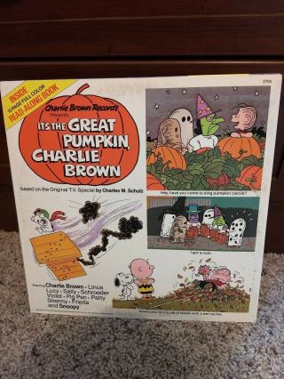 It ' s The Great Pumpkin Charlie Brown Vinyl And Read Along Book 2